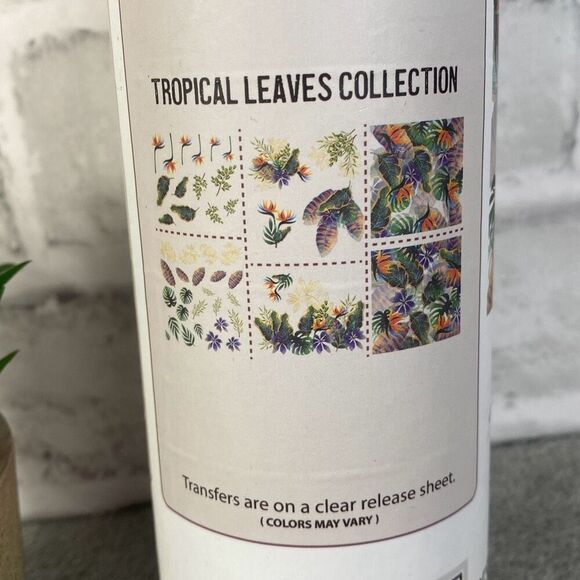 Dixie Belle Tropical Leaves Transfers NIB - Picture 4 of 8